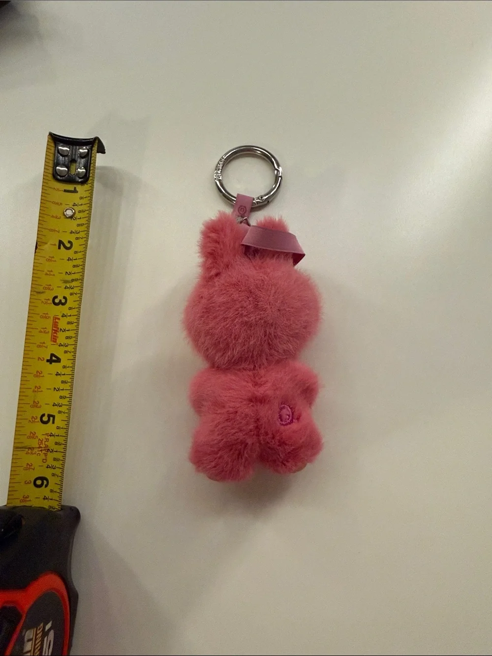 LABUBU Pink letter “Q” keychain
